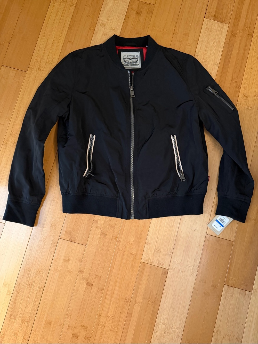 Levi's Womens NWT Black Bomber Jacket